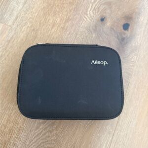 Aesop Black Travel Pouch with Parsley Seed